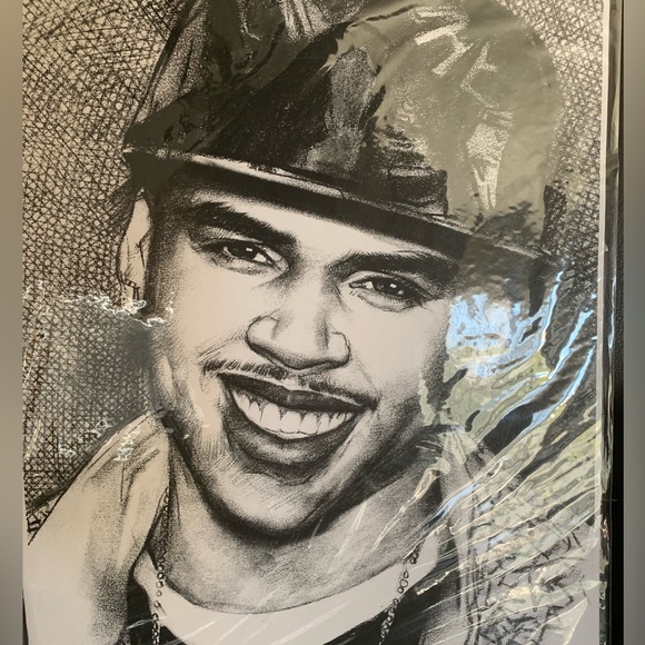 Chris Brown, Hand Drawn Artistic Portrait 🎨 - Picture 3 of 4